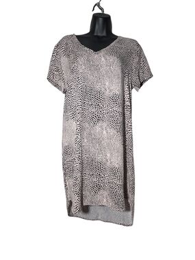 Cloth & Stone Anthropologie Spotted Animal Print V-Neck Shift Dress Small S